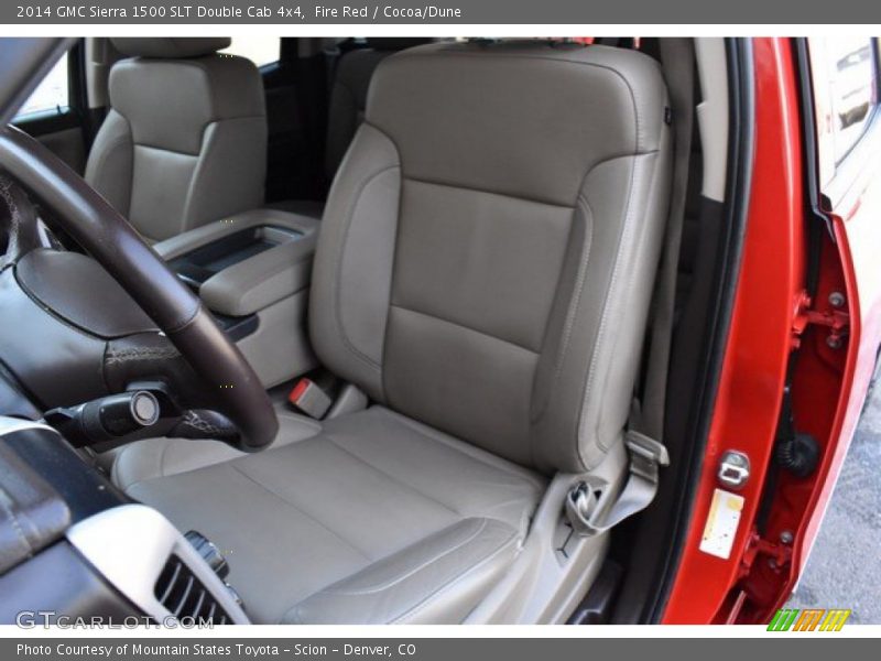Fire Red / Cocoa/Dune 2014 GMC Sierra 1500 SLT Double Cab 4x4