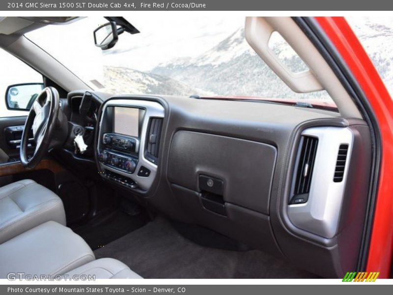 Fire Red / Cocoa/Dune 2014 GMC Sierra 1500 SLT Double Cab 4x4
