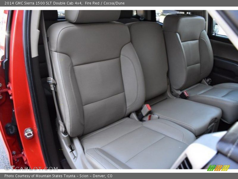 Fire Red / Cocoa/Dune 2014 GMC Sierra 1500 SLT Double Cab 4x4