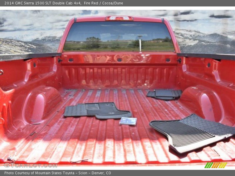 Fire Red / Cocoa/Dune 2014 GMC Sierra 1500 SLT Double Cab 4x4