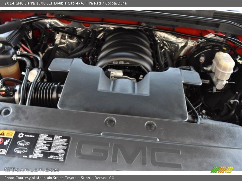 Fire Red / Cocoa/Dune 2014 GMC Sierra 1500 SLT Double Cab 4x4
