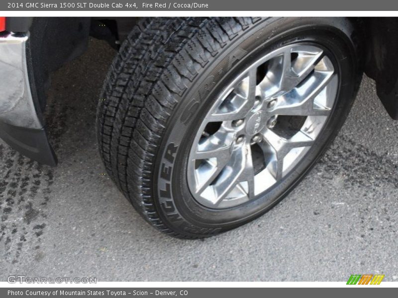 Fire Red / Cocoa/Dune 2014 GMC Sierra 1500 SLT Double Cab 4x4