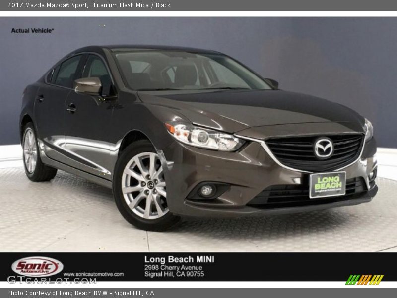 Titanium Flash Mica / Black 2017 Mazda Mazda6 Sport