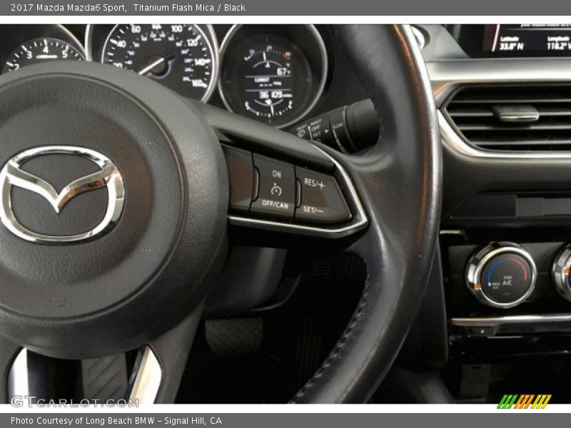 Titanium Flash Mica / Black 2017 Mazda Mazda6 Sport
