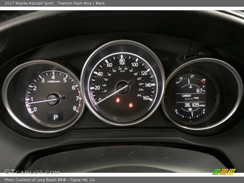 Titanium Flash Mica / Black 2017 Mazda Mazda6 Sport