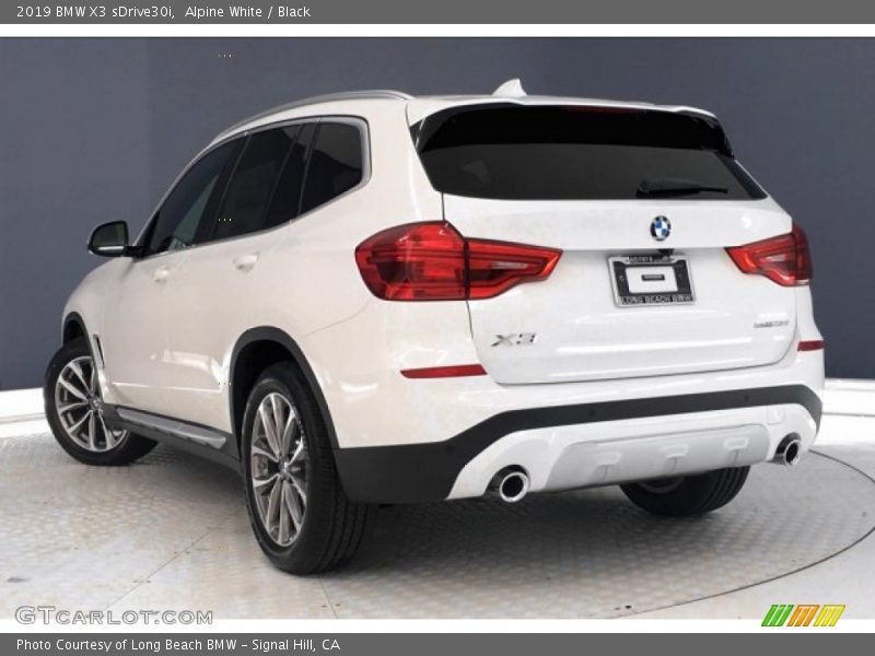 Alpine White / Black 2019 BMW X3 sDrive30i