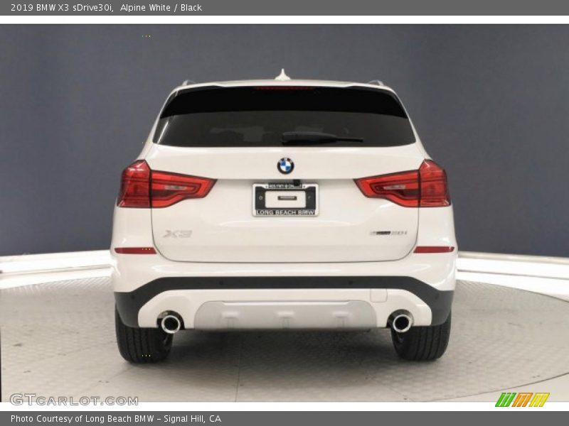 Alpine White / Black 2019 BMW X3 sDrive30i