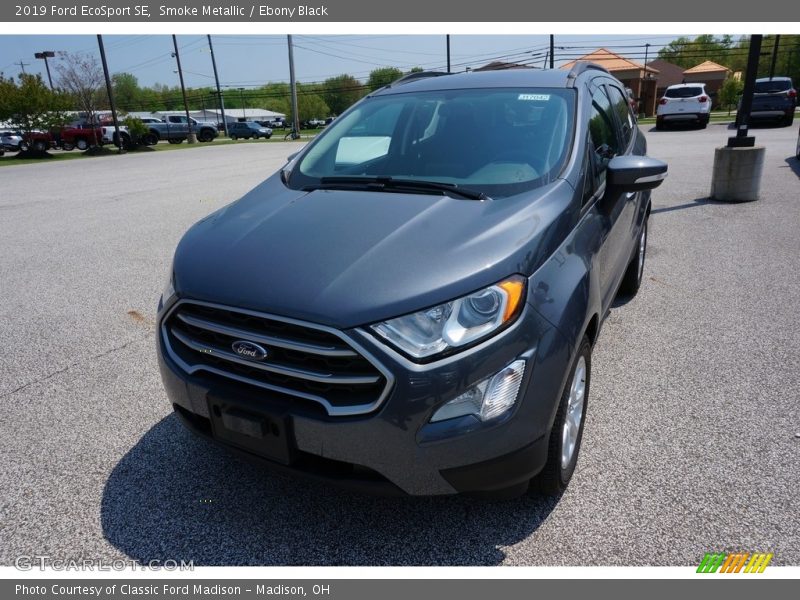 Smoke Metallic / Ebony Black 2019 Ford EcoSport SE