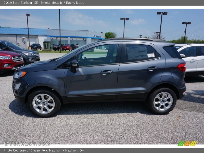 Smoke Metallic / Ebony Black 2019 Ford EcoSport SE