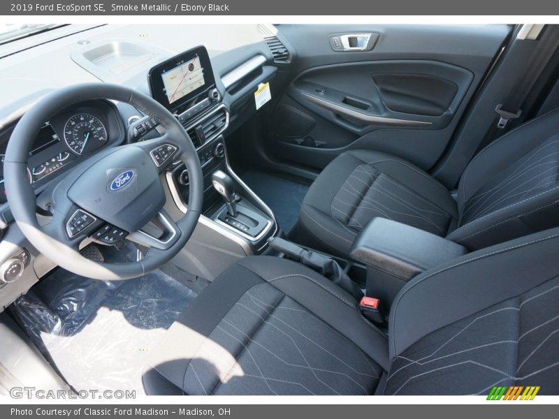 Smoke Metallic / Ebony Black 2019 Ford EcoSport SE