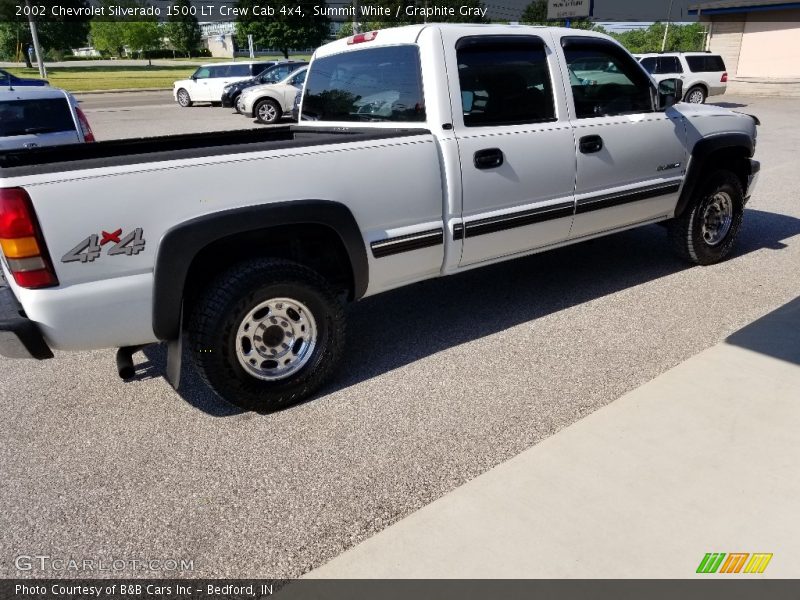 Summit White / Graphite Gray 2002 Chevrolet Silverado 1500 LT Crew Cab 4x4