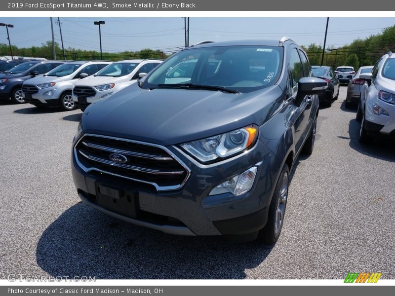 Smoke Metallic / Ebony Black 2019 Ford EcoSport Titanium 4WD