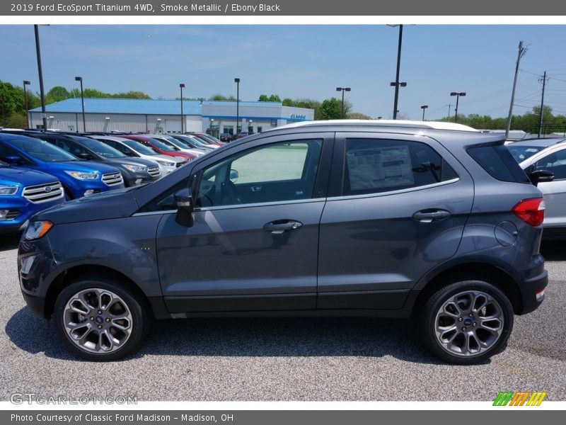 Smoke Metallic / Ebony Black 2019 Ford EcoSport Titanium 4WD