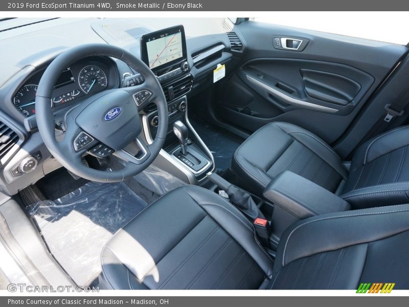 Smoke Metallic / Ebony Black 2019 Ford EcoSport Titanium 4WD