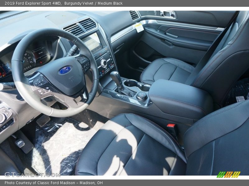 Burgundy Velvet / Medium Black 2019 Ford Explorer Sport 4WD