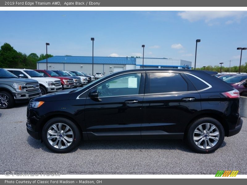 Agate Black / Ebony 2019 Ford Edge Titanium AWD