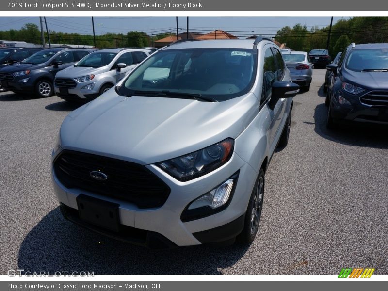 Moondust Silver Metallic / Ebony Black 2019 Ford EcoSport SES 4WD