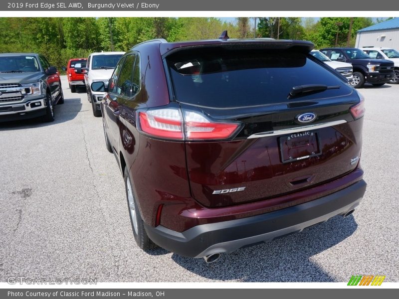 Burgundy Velvet / Ebony 2019 Ford Edge SEL AWD