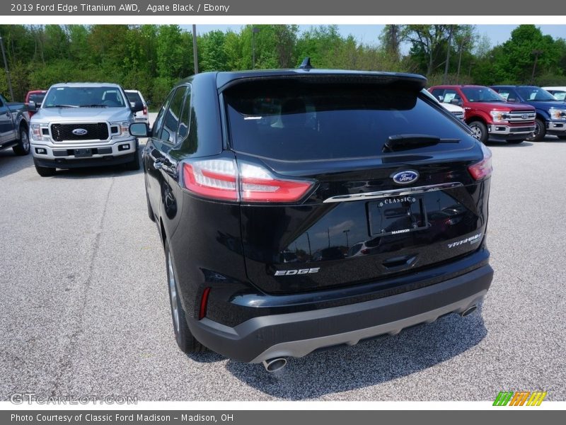 Agate Black / Ebony 2019 Ford Edge Titanium AWD