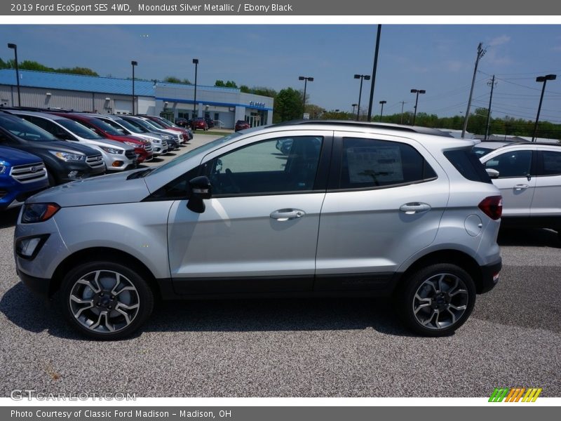 Moondust Silver Metallic / Ebony Black 2019 Ford EcoSport SES 4WD