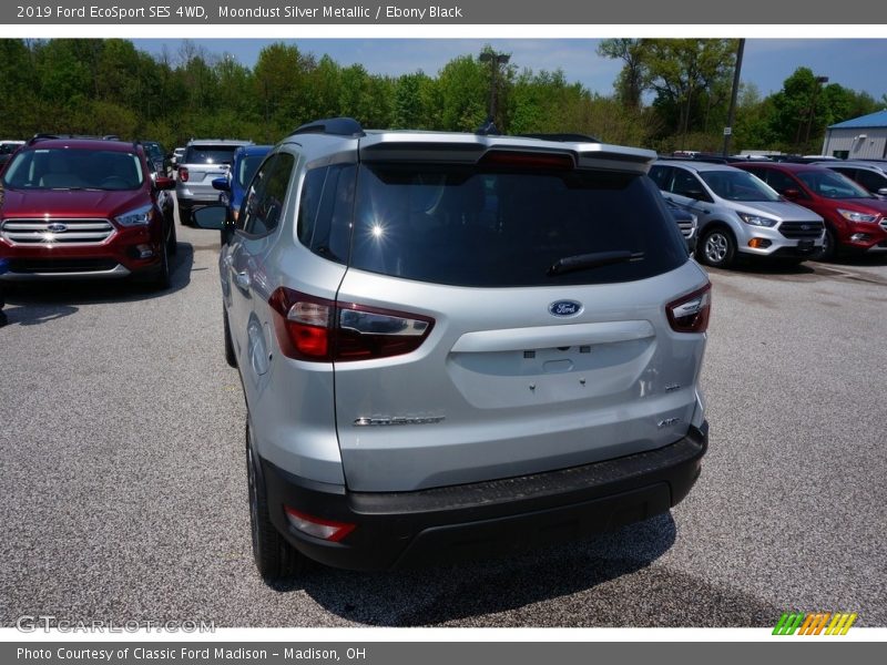 Moondust Silver Metallic / Ebony Black 2019 Ford EcoSport SES 4WD