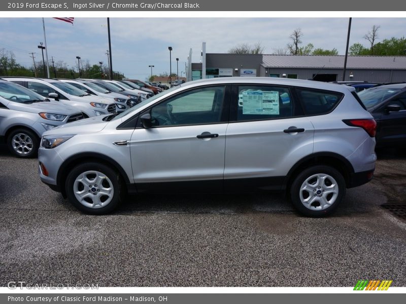 Ingot Silver / Chromite Gray/Charcoal Black 2019 Ford Escape S