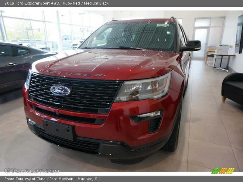 Ruby Red / Medium Black 2019 Ford Explorer Sport 4WD