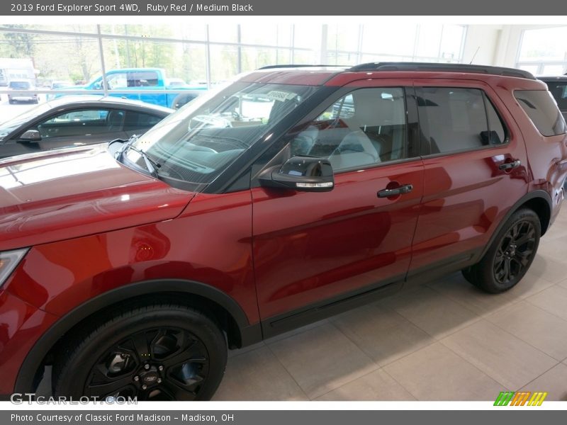 Ruby Red / Medium Black 2019 Ford Explorer Sport 4WD