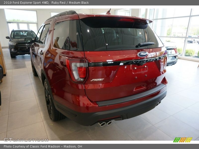 Ruby Red / Medium Black 2019 Ford Explorer Sport 4WD