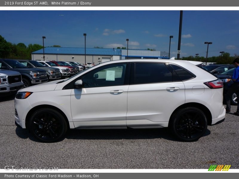 White Platinum / Ebony 2019 Ford Edge ST AWD