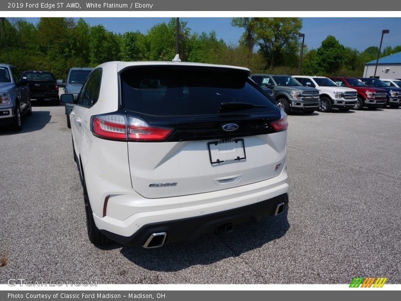 White Platinum / Ebony 2019 Ford Edge ST AWD