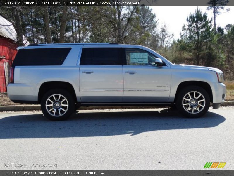 Quicksilver Metallic / Cocoa/Dark Atmospere 2019 GMC Yukon XL Denali 4WD