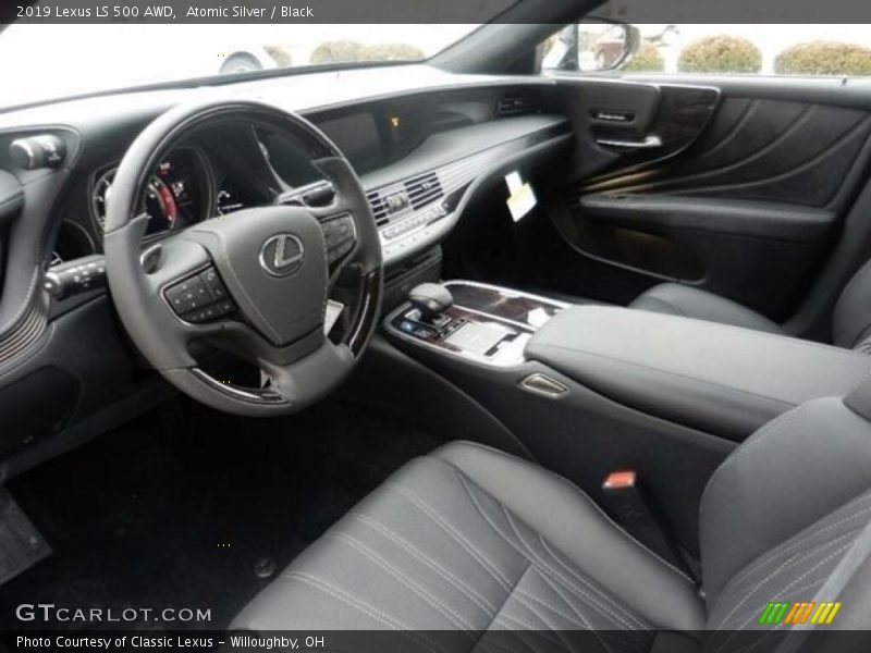 Atomic Silver / Black 2019 Lexus LS 500 AWD