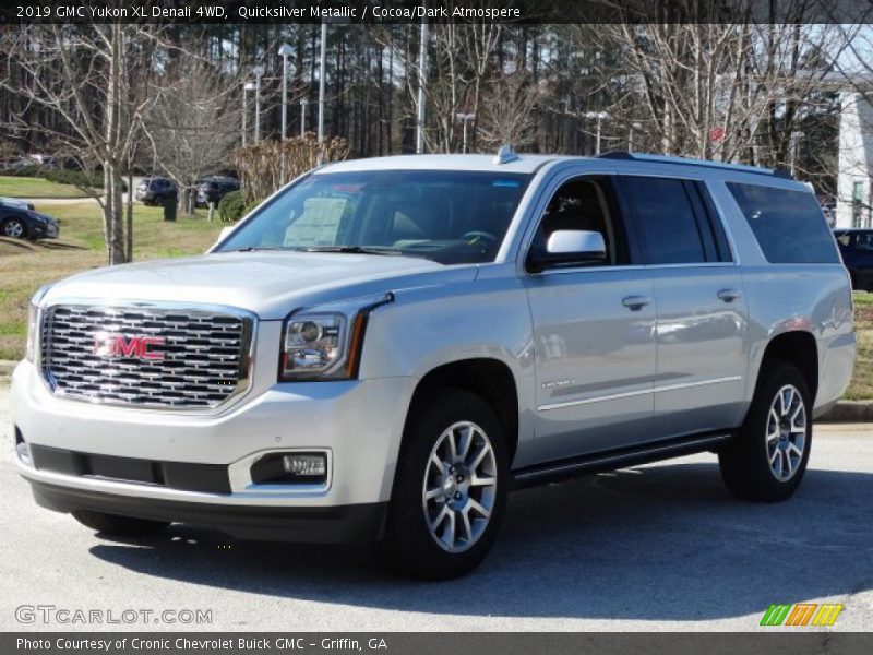 Quicksilver Metallic / Cocoa/Dark Atmospere 2019 GMC Yukon XL Denali 4WD