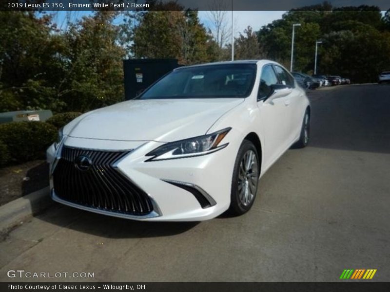 Eminent White Pearl / Flaxen 2019 Lexus ES 350