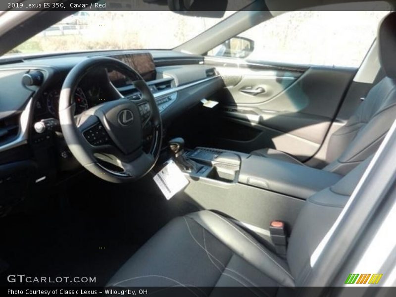 Caviar / Red 2019 Lexus ES 350