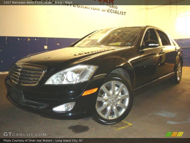 Black / Black 2007 Mercedes-Benz S 550 Sedan