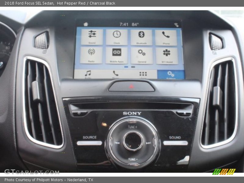 Hot Pepper Red / Charcoal Black 2018 Ford Focus SEL Sedan