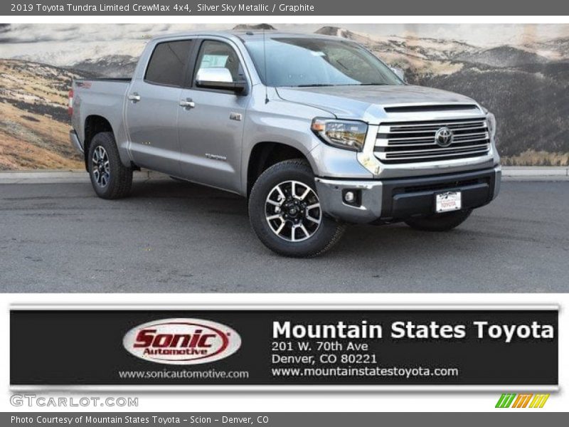 Silver Sky Metallic / Graphite 2019 Toyota Tundra Limited CrewMax 4x4