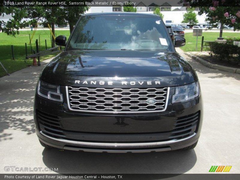Santorini Black Metallic / Ebony/Ebony 2019 Land Rover Range Rover HSE