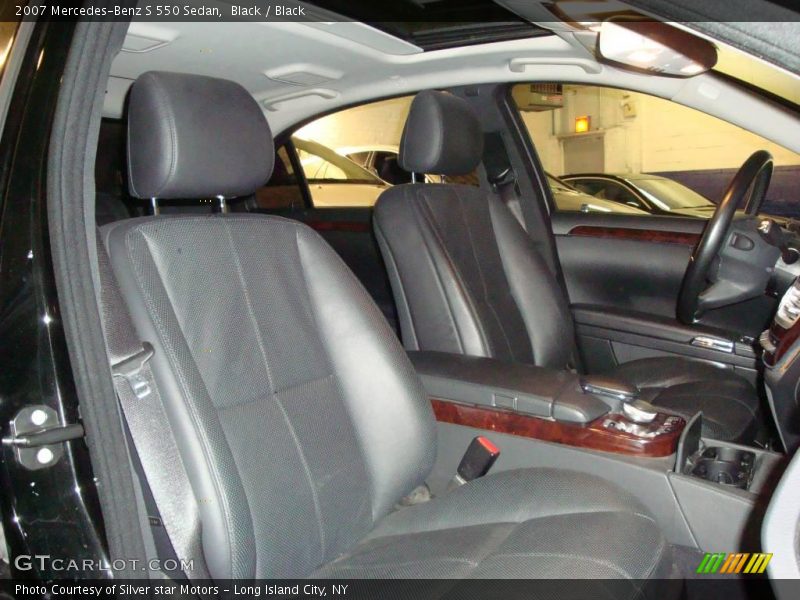 Black / Black 2007 Mercedes-Benz S 550 Sedan
