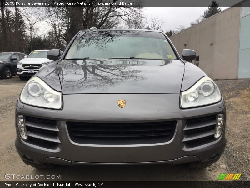 Meteor Grey Metallic / Havanna/Sand Beige 2008 Porsche Cayenne S