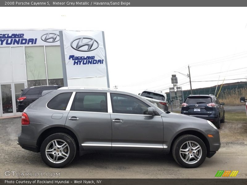 Meteor Grey Metallic / Havanna/Sand Beige 2008 Porsche Cayenne S