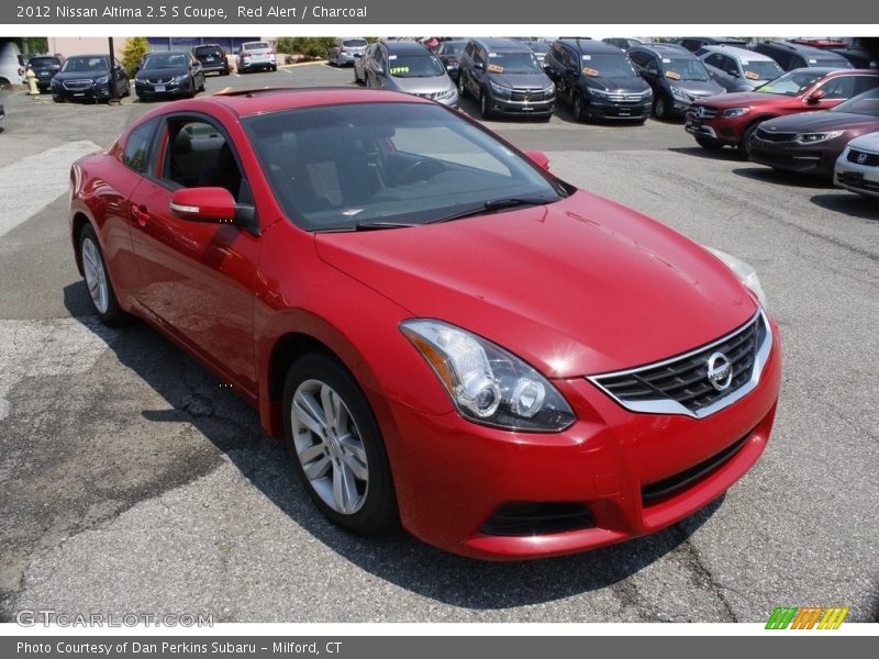 Red Alert / Charcoal 2012 Nissan Altima 2.5 S Coupe