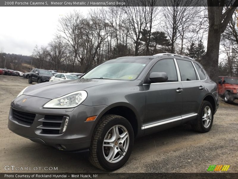 Meteor Grey Metallic / Havanna/Sand Beige 2008 Porsche Cayenne S