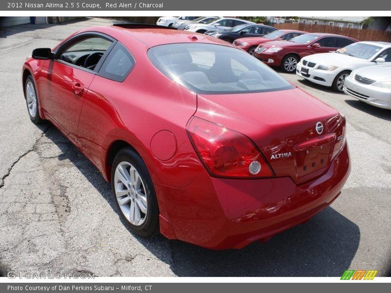 Red Alert / Charcoal 2012 Nissan Altima 2.5 S Coupe