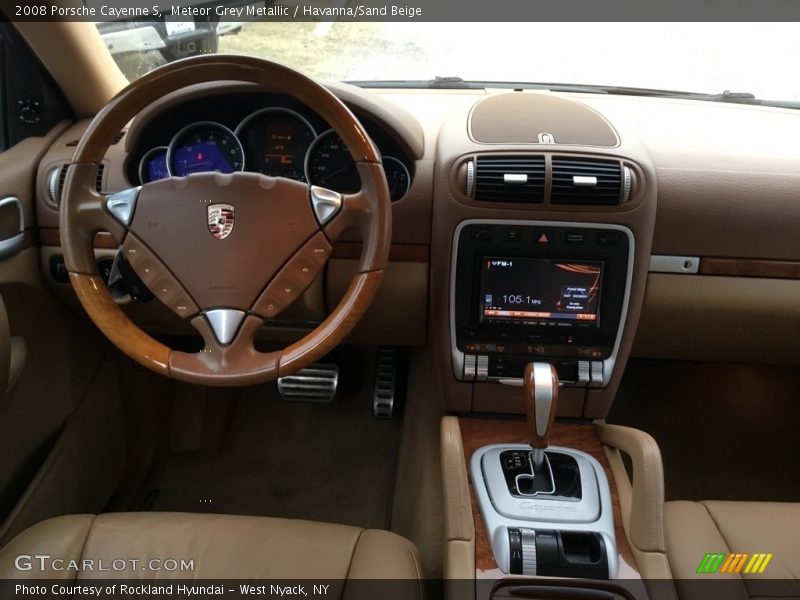 Meteor Grey Metallic / Havanna/Sand Beige 2008 Porsche Cayenne S