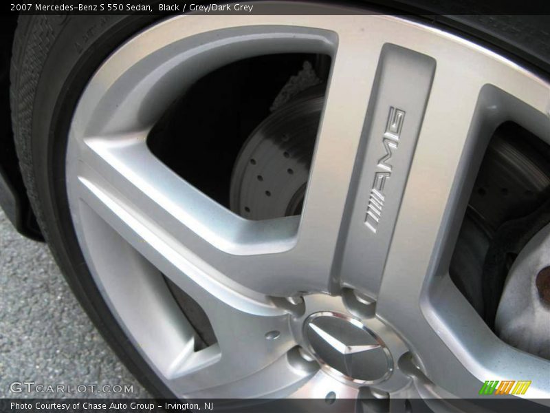 Black / Grey/Dark Grey 2007 Mercedes-Benz S 550 Sedan