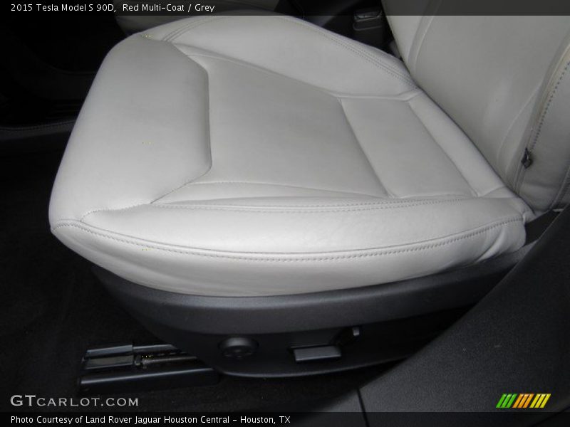 Red Multi-Coat / Grey 2015 Tesla Model S 90D
