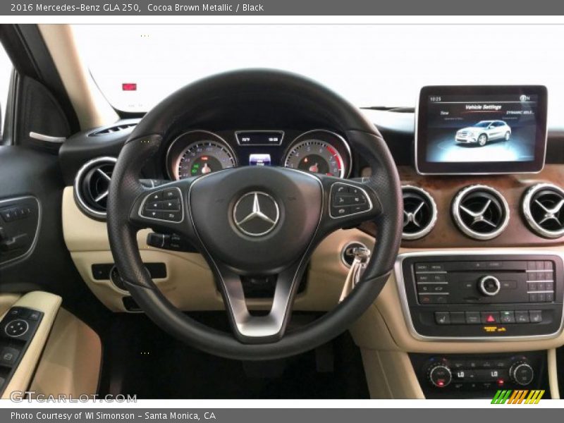Cocoa Brown Metallic / Black 2016 Mercedes-Benz GLA 250